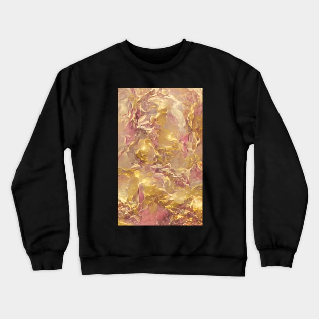 Rose Gold Foil Art Crewneck Sweatshirt by Holisticfox